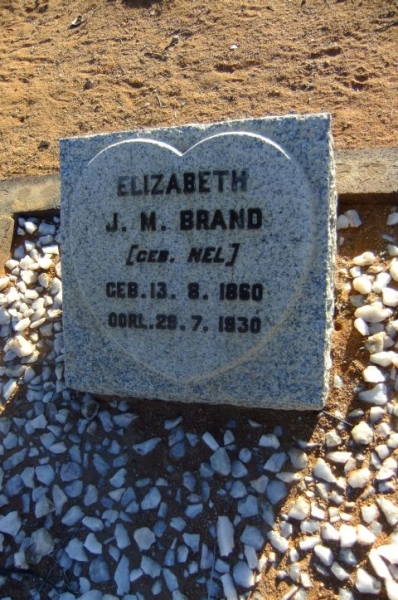 Brand, Elizabeth J.M. gebore Nel