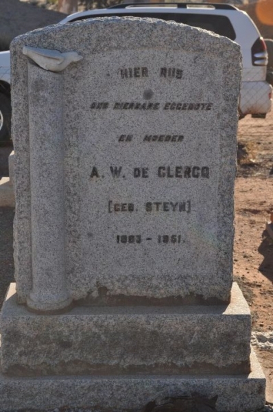 De Clerq, AW nee Steyn