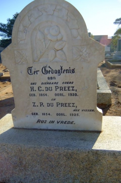 Du Preez, H.C. + Z.P.