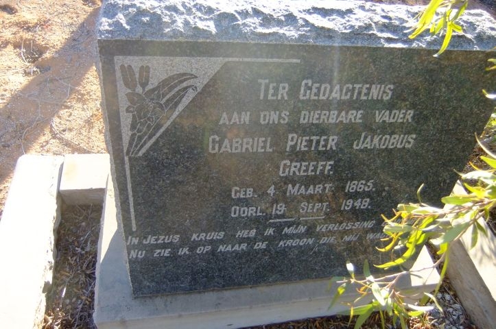 Greeff, Gabriel Pieter Jakobus