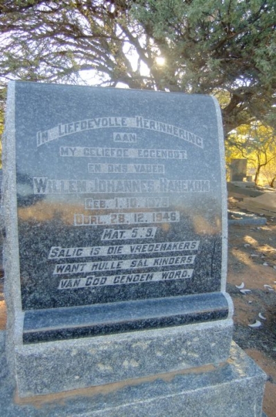Hanekom, Willem Johannes