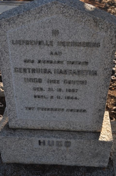 Hugo, Getruida Margaretha nee Gouws