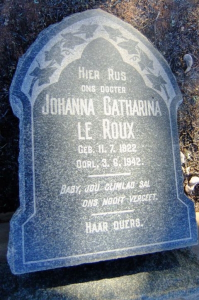 Le Roux, Johanna Catharina