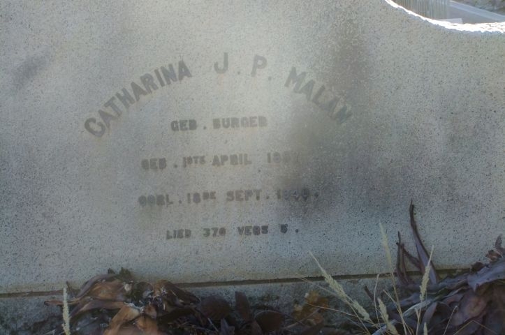 Malan, Catharina nee Burger