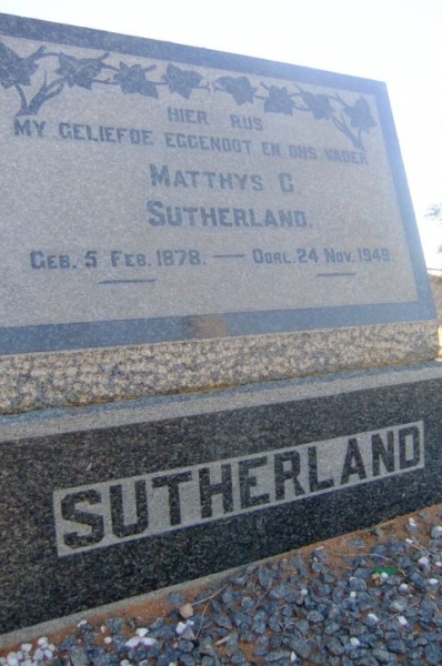 Sutherland, Matthys G.