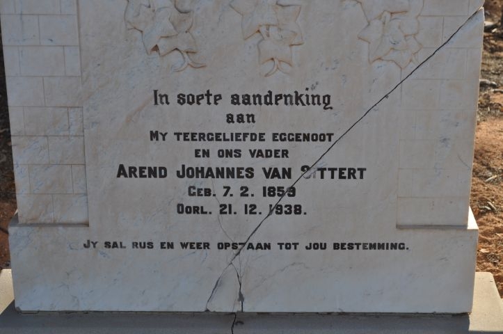 Van Sittert, Arend Johannes
