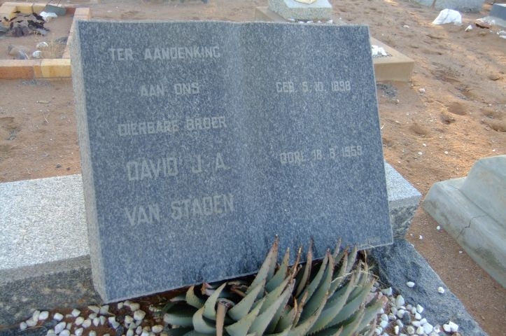 Van Staden, David J.A.