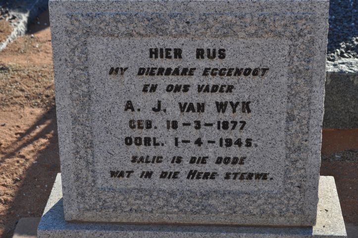 Van Wyk, AJ