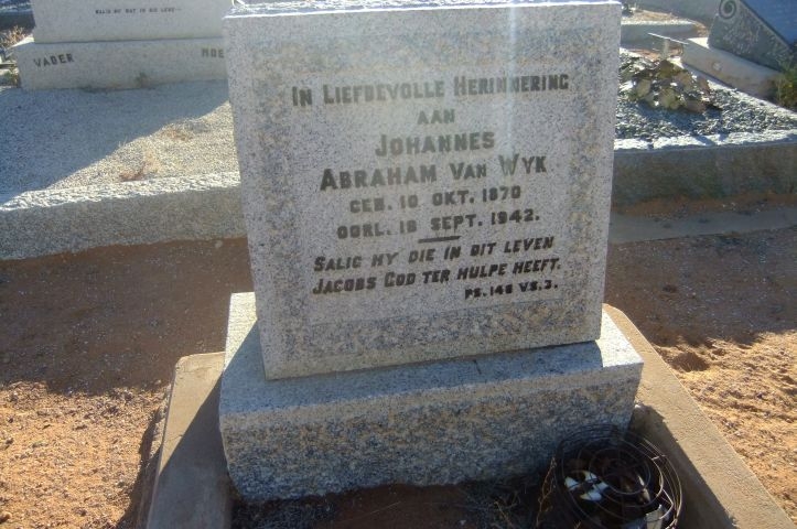 Van Wyk, Johannes Abraham