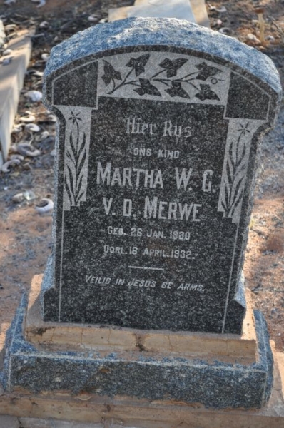 Van der Merwe, Martha