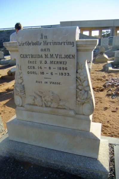 Viljoen, Gertruida M.M. gebore Van der Merwe