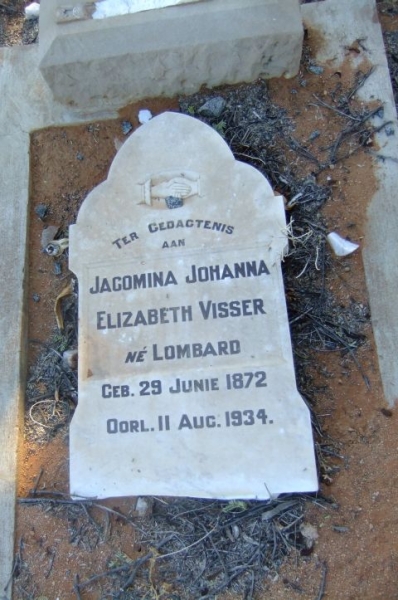 Visser, Jacomina Johanna Elizabeth nee Lombard