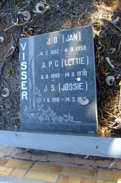Visser, Jan + Lettie + Jossie