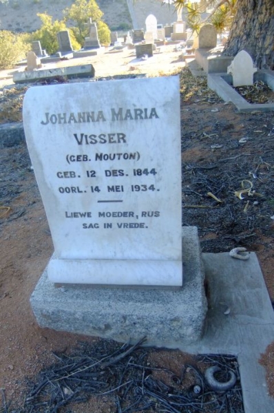 Visser, Johanna Maria gebore Mouton