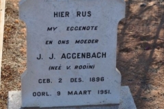 Aggenbach, JJ nee Van Rooin