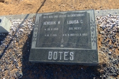 Botes, Hendrik M. + Louisa C. gebore Reitz