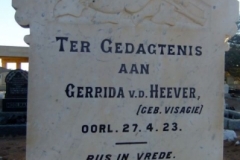 Van der Heever, Gerrida gebore Visagie