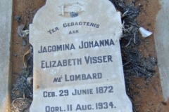 Visser, Jacomina Johanna Elizabeth nee Lombard