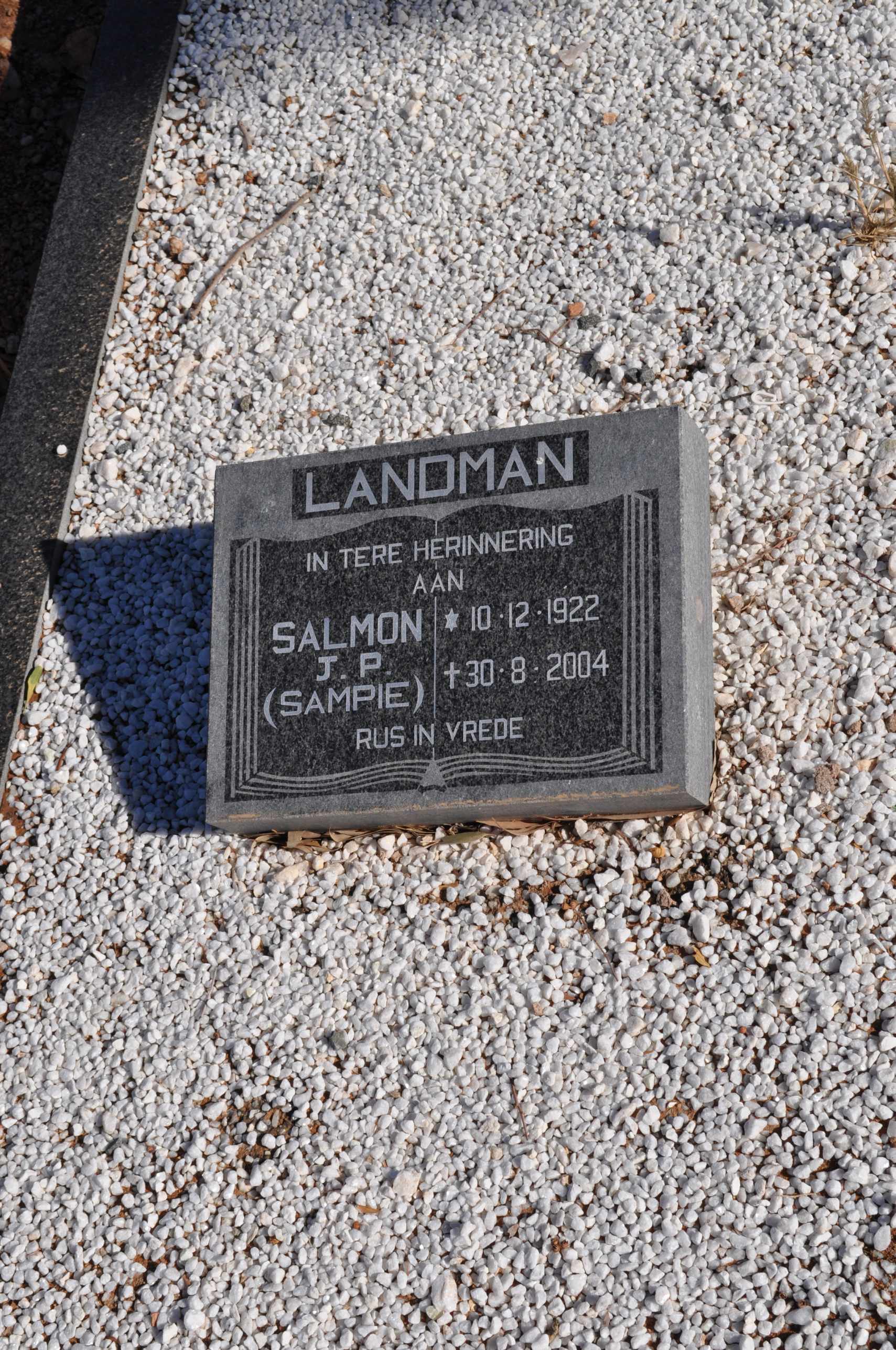 Landman, Salmon JP Sampie