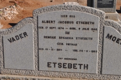 Etsebeth, Albert Jacobus + Renske Susanna nee Synman