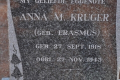 Kruger, Anna nee Erasmus born 27 September 1918 died 27 November 1943