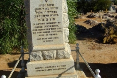 Levinsohn, Janie died 14 September 1927 aged 35 years