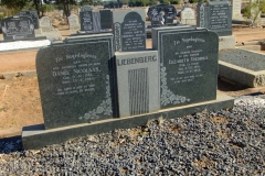 Liebenberg, Daniel Nicolaas born 09 December 1882 died 29 April 1962 and Elizabeth Fredrika nee La Cock born 02 December 1891 died 04 September 1959