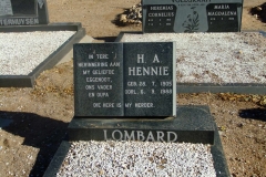 Lombard, Hennie born 28 July 1905 died 06 September 1988