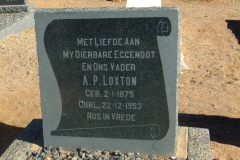 Loxton, AP born 02 January 1875 died 22 December 1953