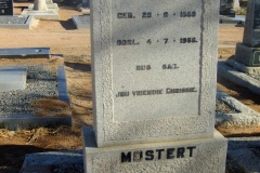 Mostert, AJC born 25 September 1889 died 04 July 1959
