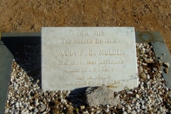 Mulder, Anna FC nee Lategan born 13 January 1881 died 27 June 1974