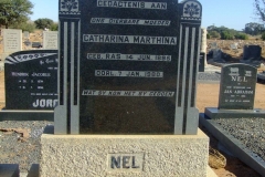 Nel, Catharina Marthina born 14 June 1895 died 07 January 1980