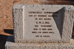 Nel, EWJ nee Stoman born 17 November 1880 died 24 June 1943