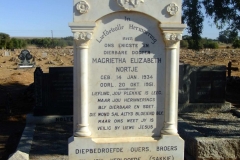 Nortje, Magrietha Elizabeth born 14 January 1934 died 20 October 1951