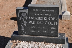 Van der Colf, Andries Kinder