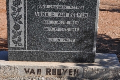 Van Rooyen, Anna born 08 July 1884 died 19 October 1945