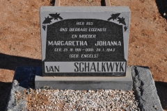 Van Schalkwyk, Margaretha Johanna nee Engels