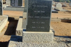 Verdoes, Paul John born 05 July 1884 died 01 February 1970