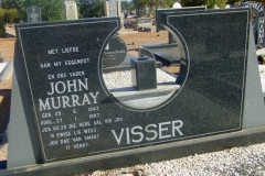 Visser, John Murrary born 29 June 1943 died 27 January 1987