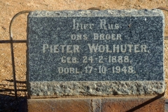 Wolhuter, Pieter born 24 February 1888 died 17 October 1948