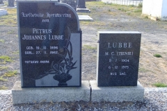 Lubbe, Petrus Johannes + M.C.