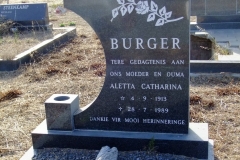Burger, Aletta Catharina
