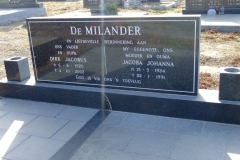 De Milander, Dirk Jacobus + Jacoba Johanna