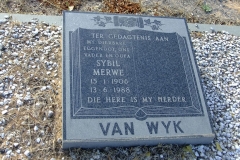 Van Wyk, Sybil Merwe
