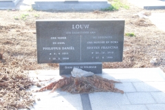 Louw, Philippus Daniël + Hester Francina