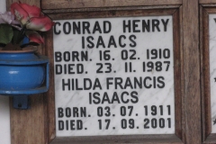 Isaacs, Conrad Henry + Isaacs, Hilda Francis