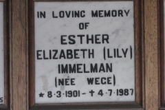 Immelman, Esther Elizabeth (Lily)
