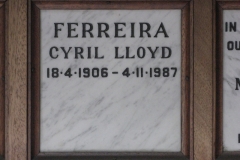 Ferreira, Cyril Lloyd