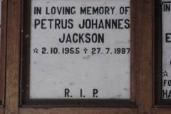 Jackson, Petrus Johannes