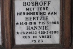Boshoff, Hertzie + Boshoff, Hannie